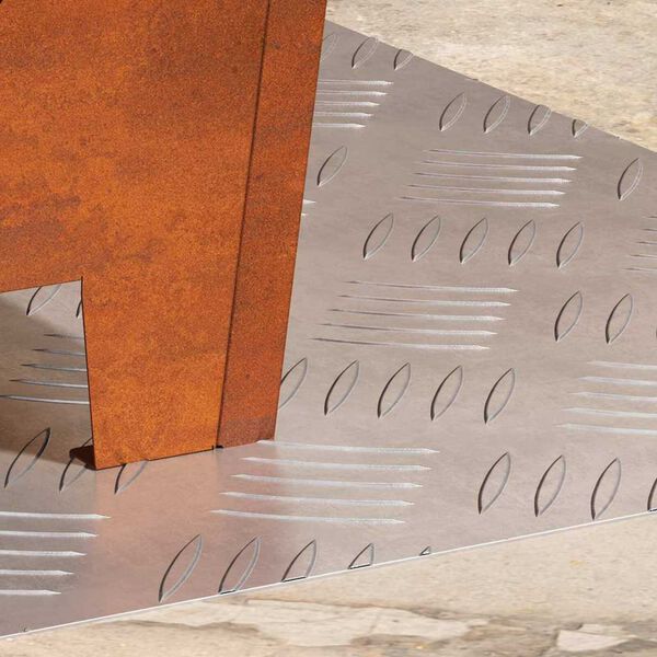 vidaXL Portaan askelma Suorakaide 2 pcs Hopea 50 x 40 cm Alumiini