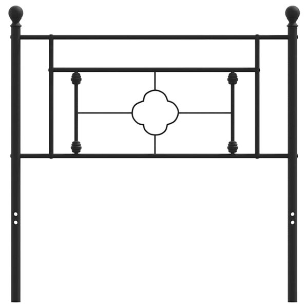 vidaXL Metallinen vaihtop&auml;&auml;ty musta 100 cm