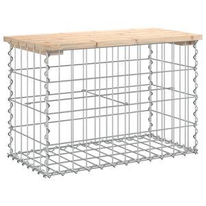 vidaXL Puutarhapenkki kivikori tyyli 63x31,5x42 cm t&auml;ysi m&auml;nty