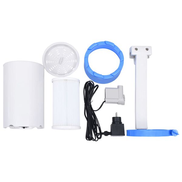 vidaXL Uima-altaan roikkuva pintapuhdistin/pumppu adaptorilla 16 cm