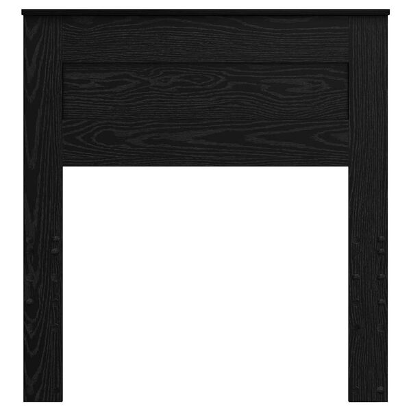 vidaXL Päätylevy päätyllä Musta tammi. 75 cm Tekninen puu
