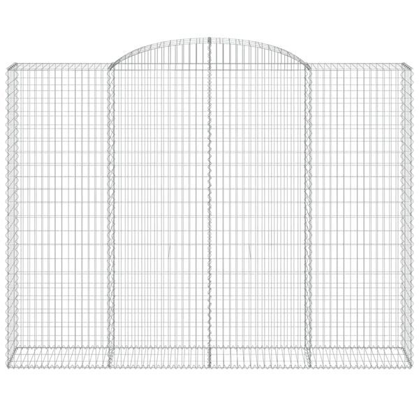 vidaXL Kaarevat kivikorit 3 kpl 300x50x220/240 cm galvanoitu rauta