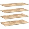 vidaXL Kelluvat hyllyt 4 kpl 80x40x2 cm k&auml;sittelem&auml;t&ouml;n massiivipuu akaasia