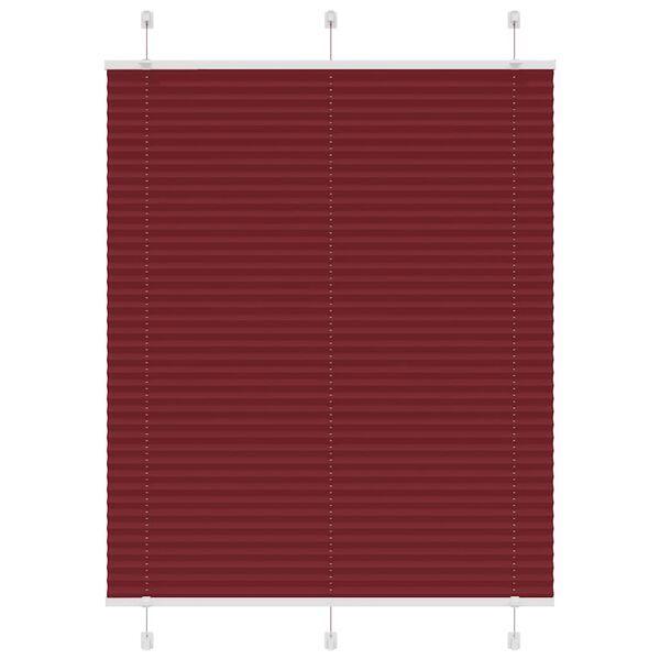 vidaXL laskostettu blind Bordeaux Red 105x100 cm Kankaan leveys