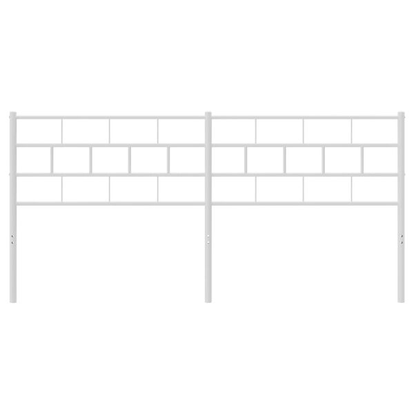 vidaXL Metallinen vaihtop&auml;&auml;ty valkoinen 200 cm