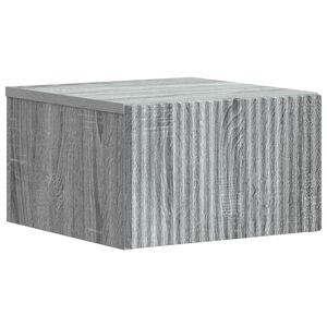 vidaXL Sein&auml;lle Kiinnitett&auml;v&auml; Y&ouml;p&ouml;yt&auml; Harmaa sonoma 33 x 34,5 x 20 cm