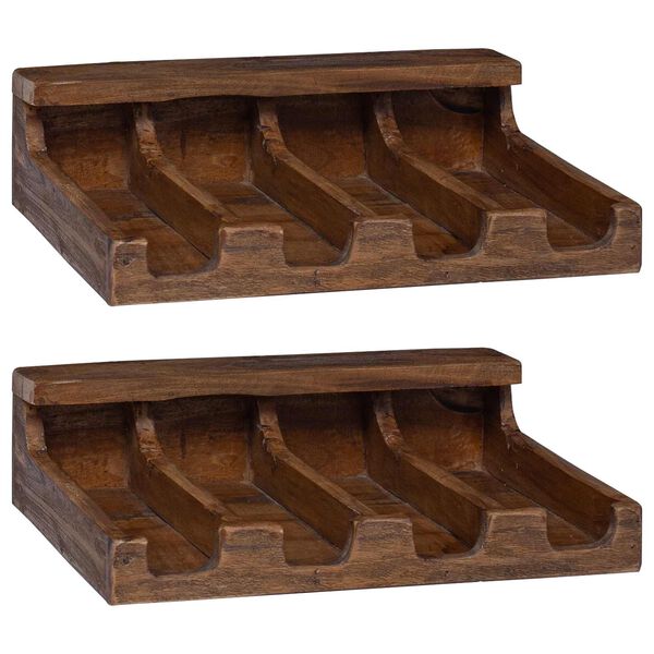 vidaXL Laatikko Ruskea 36 x 30 x 10 cm Kiinte&auml;&auml; mahonkipuuta