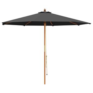 vidaXL Puutarhavarjo &Oslash; 300 x 248 cm Tihe&auml; Eukalyptuspuu Antrasiitti