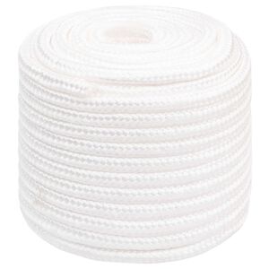 vidaXL Monik&auml;ytt&ouml;inen k&ouml;ysi 18 mm 25 m valkoinen PP