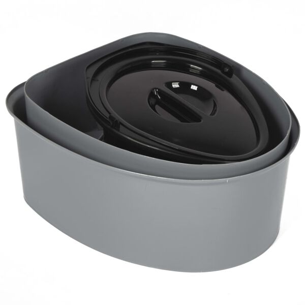 Bo-Camp Kannettava wc-pönttö 7 l harmaa