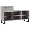 vidaXL Kenk&auml;kaappi harmaa Sonoma 102x36x60 cm tekninen puu