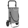 vidaXL Ostoskori Harmaa 36,5 x 46,5 x 100,5 cm Oxford-kangas