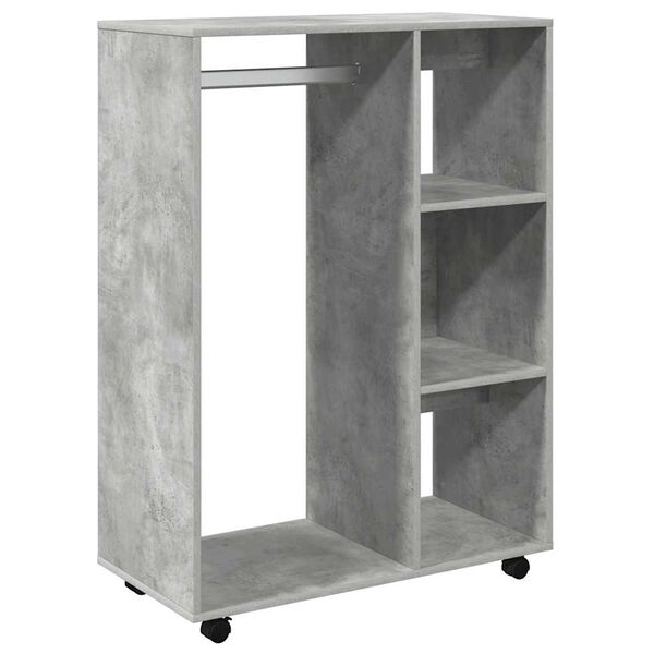 vidaXL Vaatekaappi betoninharmaa 80x40x110 cm tekninen puu