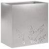 vidaXL Puutarha ruukku Hopea 50 x 30 x 49 cm Ruostumaton ter&auml;s