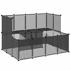 vidaXL Pienel&auml;inh&auml;kki musta 143x107x93 cm PP ja ter&auml;s