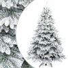 vidaXL Tekojoulupuu Saranallisilla Oksilla Lumen Pintamaalattu 180 cm