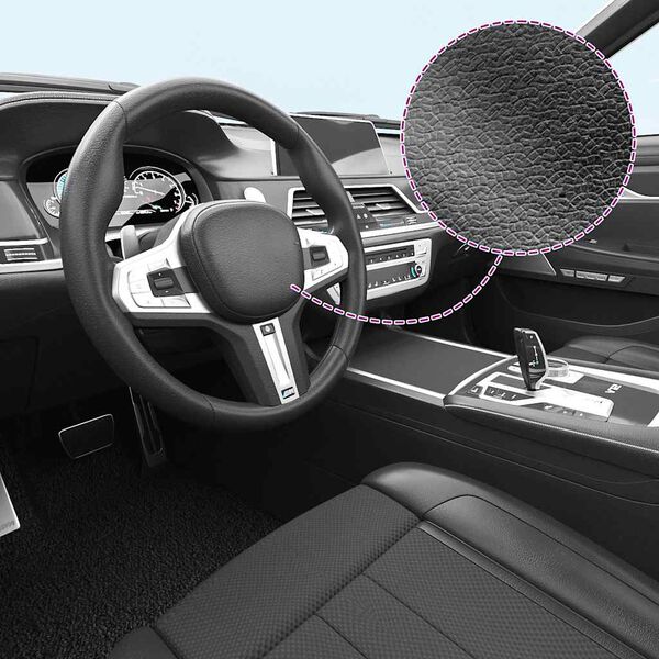 vidaXL Auton päällystekalvot 2 kpl mattamusta 100x150 cm + 50x150 cm