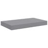 vidaXL Kelluvat sein&auml;hyllyt 4 kpl harmaa 40x23x3,8 cm MDF
