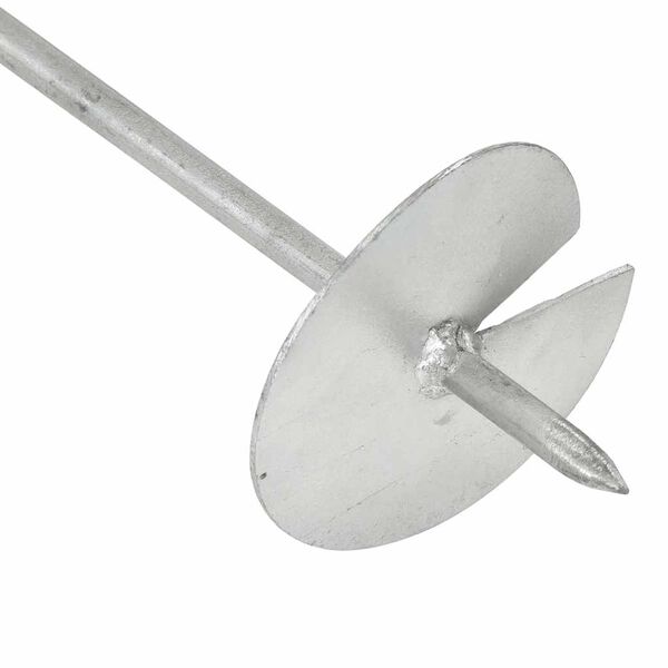 vidaXL Maa-ankkuri 6 kpl 10x60cm galvanoitu metalli