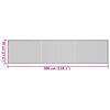 vidaXL Matto suorakaide ruskea 70x300 cm bambu