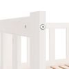 vidaXL Päivävuode ulosvedettävä valkoinen täysi mänty 2x (90x200) cm