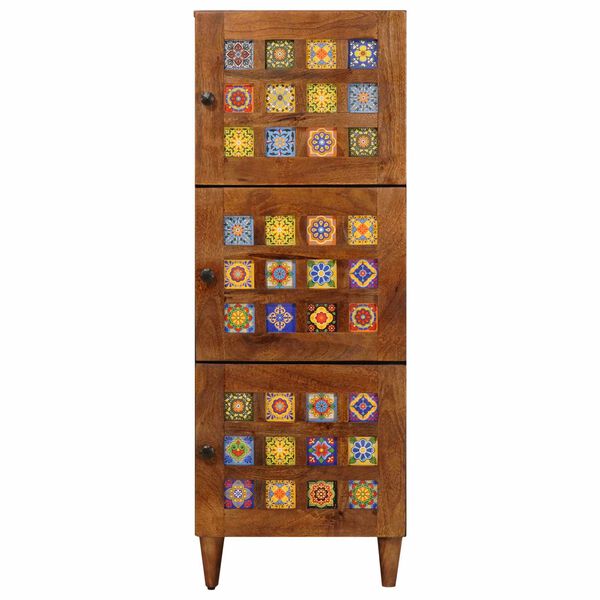 vidaXL Korkea kaappi p&auml;hkin&auml;puu 40 x 33,5 x 110 cm Kiinte&auml; mango puu