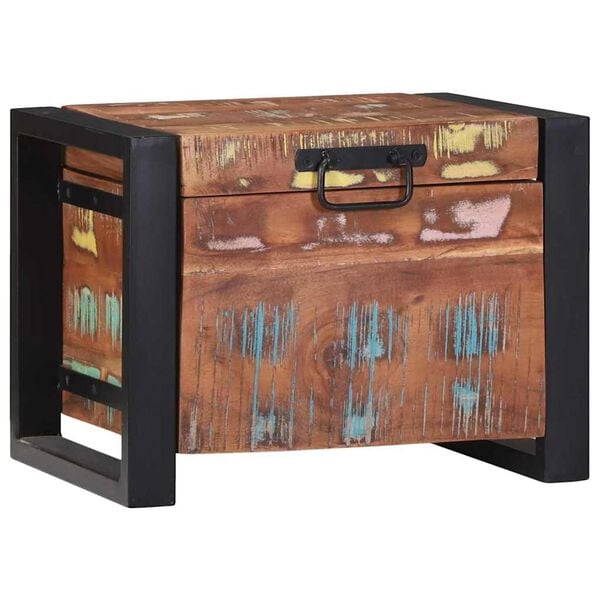 vidaXL S&auml;ilytyskirstut Moniv&auml;rinen 40 x 30 x 30 cm Kierr&auml;tetty T&auml;yspuu