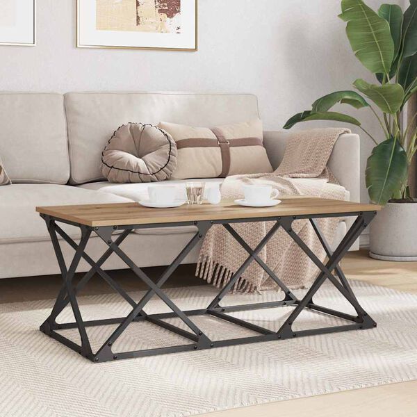 vidaXL Sohvap&ouml;yt&auml; Artisan tammi 100 x 49 x 40 cm Tekninen puu