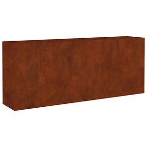 vidaXL Korotettu kukkalaatikko 200x40x80 cm Corten ter&auml;s