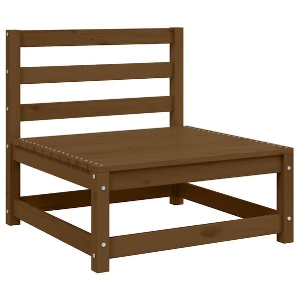 vidaXL Puutarhan keskisohva hunajanruskea täysi mänty