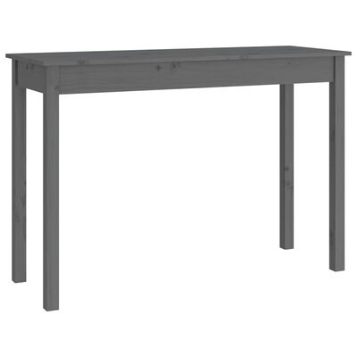 vidaXL Konsolipöytä harmaa 110x40x75 cm täysi mänty