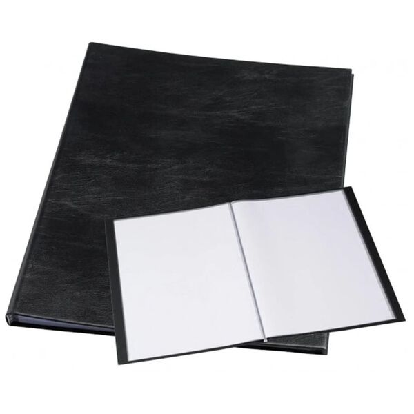 rillstab Portfolio kirja A3 24 taskua musta