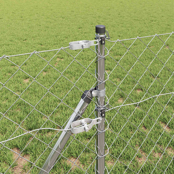 vidaXL Aitalatu Hopea 10 x 0,6 m (60 x 60 mm verkko) Ter&auml;s