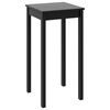 vidaXL Baarip&ouml;yt&auml; MDF Musta 55x55x107 cm