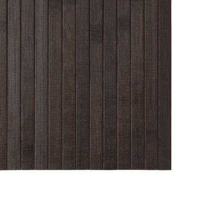 vidaXL Matto suorakaide tummanruskea 100x100 cm bambu