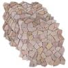 vidaXL Mosaiikkilaatat Punainen 30 x 30 cm Marmori