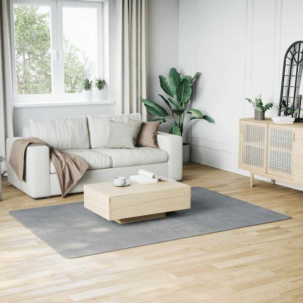 vidaXL Matto pestävä pehmeä lyhyt nukka 160x230 cm liukumaton harmaa