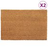 vidaXL Ovimatot 2 kpl luonnollinen 40x60 cm tuftattu kookos