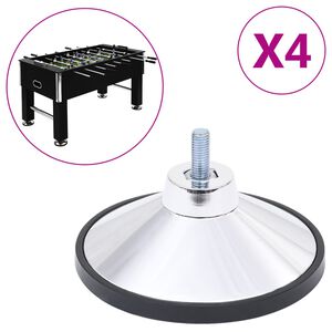 vidaXL P&ouml;yt&auml;jalkapallon jalat 4 kpl kromi M10