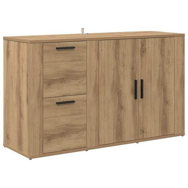 vidaXL laatikon kanssa artesaani tammi 100 x 33 x 59.5 cm Tekninen puu