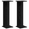 vidaXL Kasviteline 2 pcs Musta Tammi 25 x 25,5 x 80,5 cm K&auml;sitelty puu