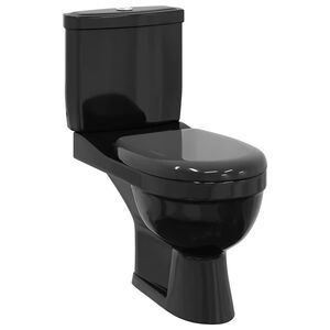 vidaXL WC-istuin Vesis&auml;ili&ouml;ll&auml; musta