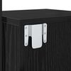 vidaXL Y&ouml;p&ouml;yt&auml;kaappi Musta tammi. 35 x 30 x 51 cm Tekninen puu
