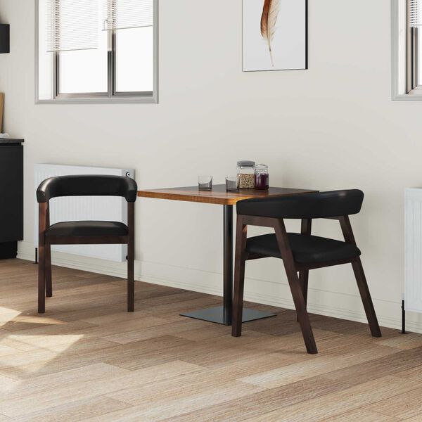 vidaXL Ruokatuolit 2 pcs Vaaleanruskea 54 x 57 x 73 cm