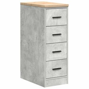vidaXL Autotallin s&auml;ilytyskaappi betoni harmaa 30x51x85 cm t&auml;ysi m&auml;nty