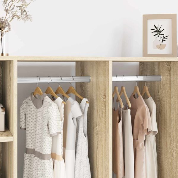 vidaXL Kaapintanko 2 pcs Hopea 764 x 15 x 29 mm Alumiiniseos