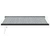 vidaXL Kelattava markiisi antrasiitti/valkoinen 4x3 m kangas/alumiini