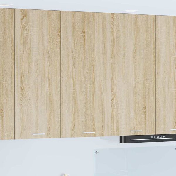 vidaXL Henkarikaappi Sonoma tammesta ja valkoisesta 50 x 31 x 100 cm