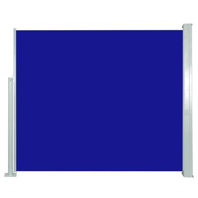 vidaXL Sisäänvedettävä sivumarkiisi 120 x 300 cm sininen