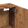 vidaXL Sein&auml;kiinnitett&auml;v&auml; kylpyhuoneen kaappi vanha puu 32x20x67 cm